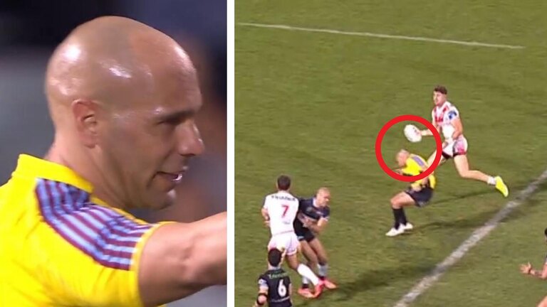 ‘Can he send himself off?’: Andrew Johns rips referee after bombing Dragons try