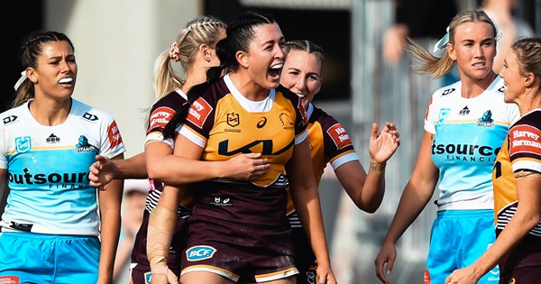 Broncos light up NRLW, scorch Titans in fiery win