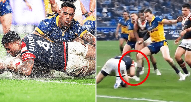 Clint Gutherson cops backlash over James Tedesco kick amid uproar over $828 million NRL farce