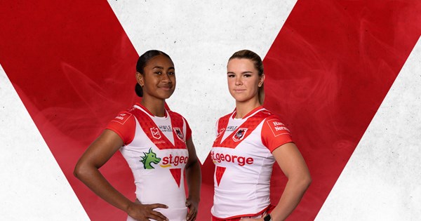 Dynamic duo tackles NRLW with Dragons