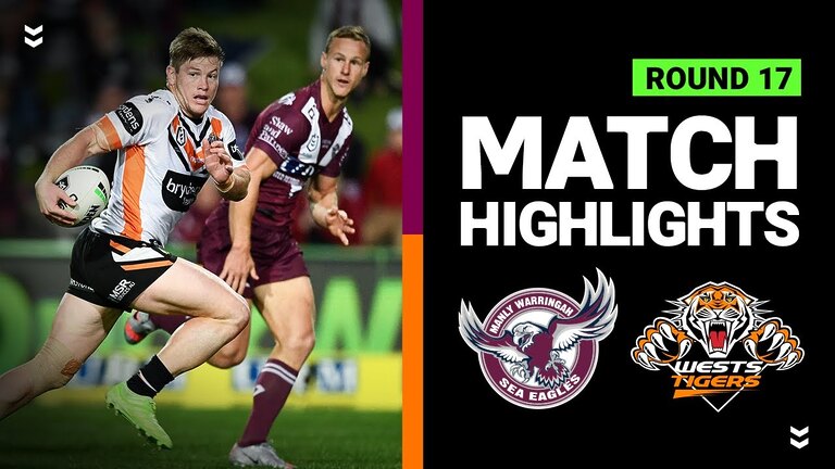 Exciting NRL match: Sea Eagles vs Tigers  Round 17