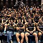 The Fox sisters visited the Panthers on Monday morning to show off their gold medals and chat with the team ahead of the NRL finals. Picture: Panthers Media