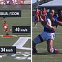 ‘Too fast for a school zone’: Hamiso Tabuai-Fidow chases down Josh Addo-Carr