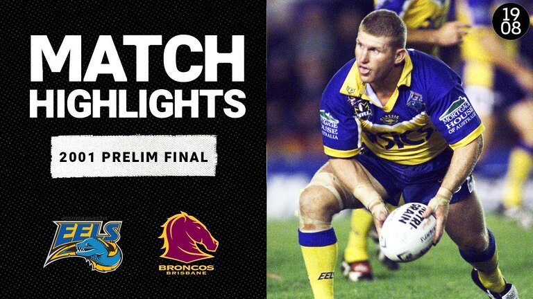 Parramatta Eels v Brisbane Broncos | 2001 Prelim Final | Classic Match Highlights | NRL