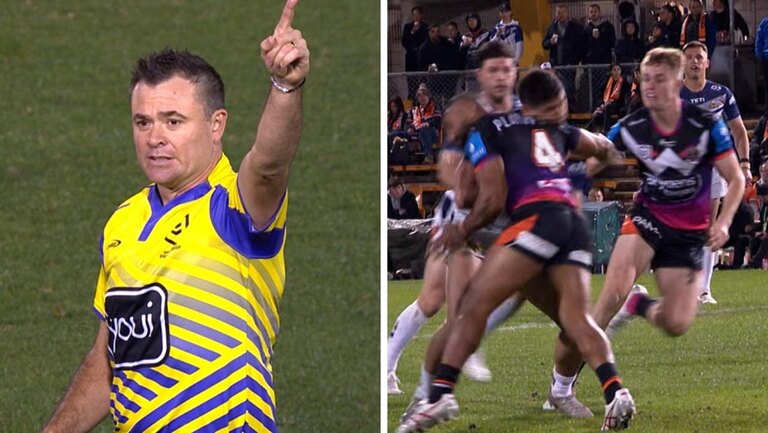 NRL world divided as Tigers star Justin OIam in hot water after controversial send-off