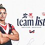 NRLW Teamlist : Round 4 NRLW Line Up vs Dragons