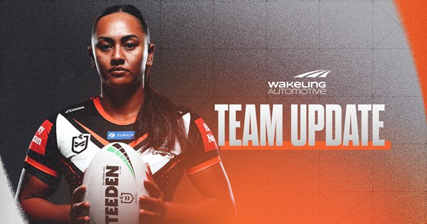 Team Update: NRLW Round 6 vs Knights