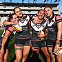 Four first timers embrace at Campbelltown