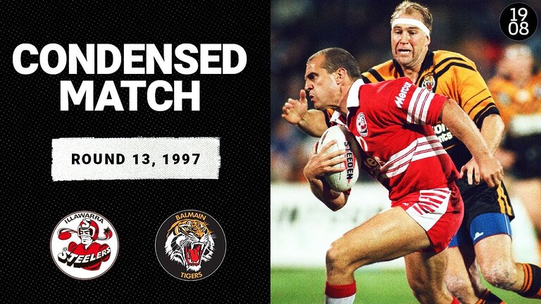 Illawarra Steelers v Balmain Tigers | Round 13, 1997 | Condensed Match | NRL