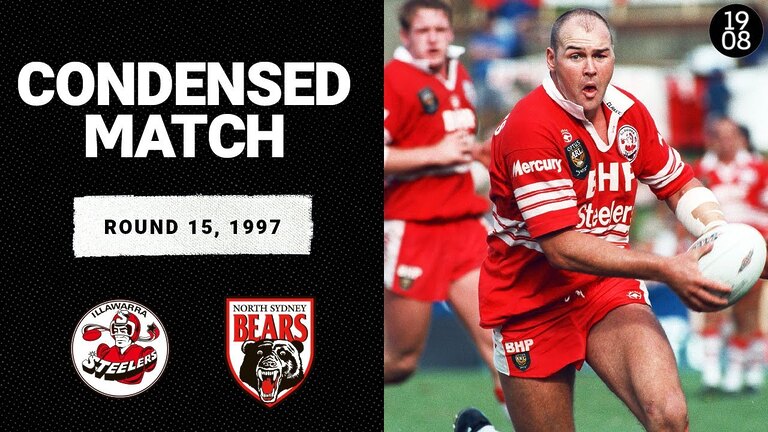 Illawarra Steelers v North Sydney Bears | Round 15, 1997 | Condensed Match | NRL