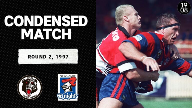 1997 NRL match: North Sydney Bears vs  Newcastle Knights