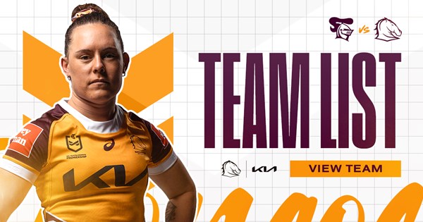 Broncos NRLW Team List: Round 7 v Knights