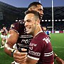 Luke Brooks was all smiles after winning the biggest game of his career. Picture: Cameron Spencer/Getty Images