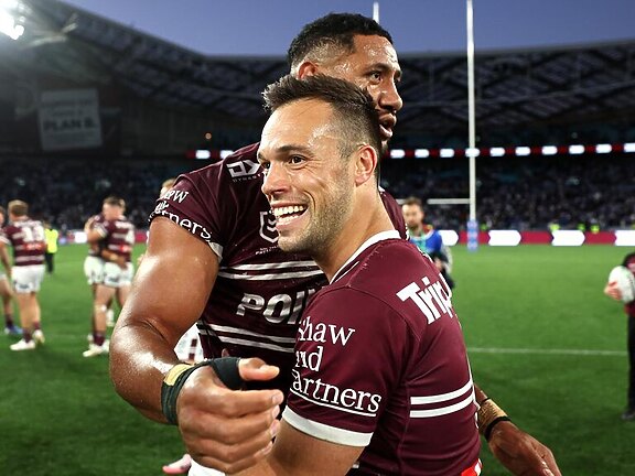 Luke Brooks was all smiles after winning the biggest game of his career. Picture: Cameron Spencer/Getty Images