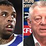 Josh Addo-Carr and Phil Gould. Photo: Fox Sports News.