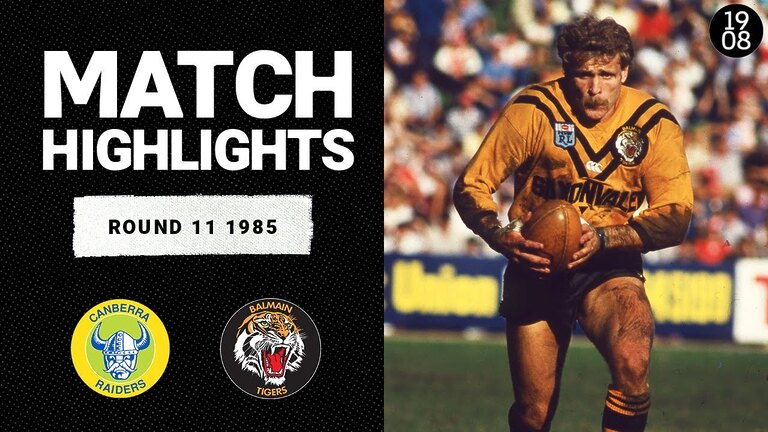 Classic NRL match highlights: Canberra Raiders vs Balmain Tigers