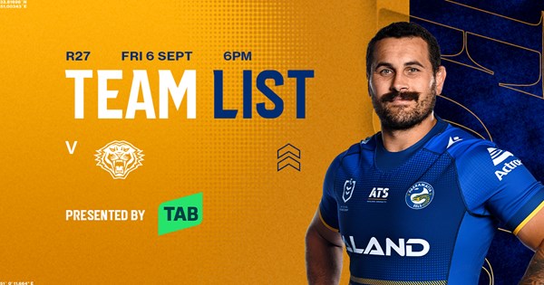 NRL Team List: Round 27