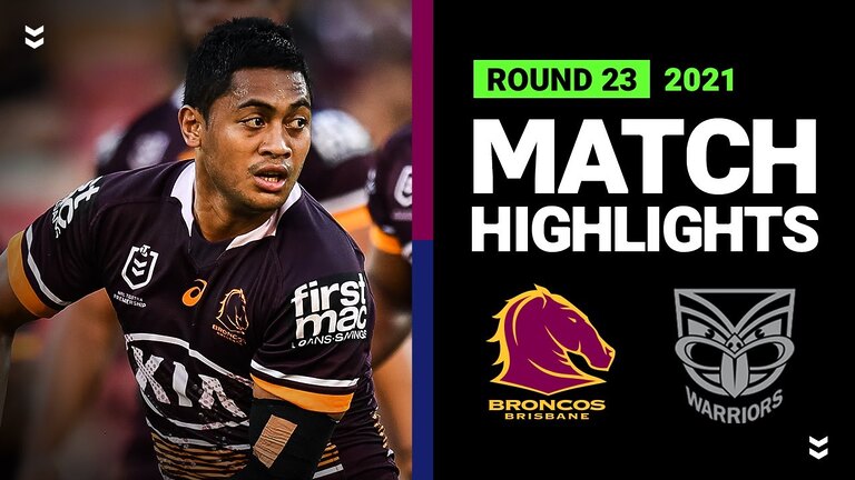 Broncos v Warriors Match Highlights | Round 23, 2021 | Telstra Premiership | NRL