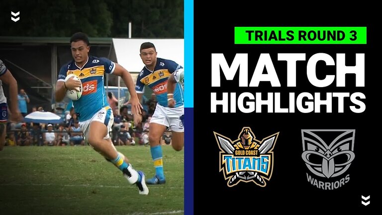 Exciting Highlights: Titans vs Warriors Pre-Season NRL Match