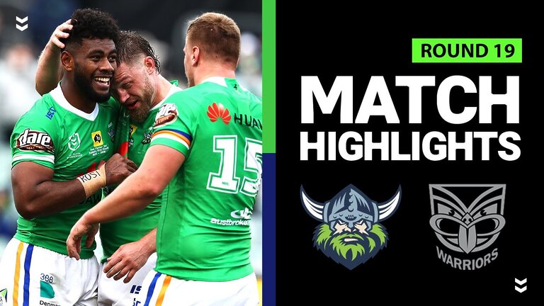 Raiders v Warriors | Round 19 2020 | Telstra Premiership | NRL