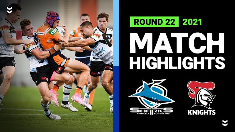 Exciting Sharks v Knights Highlights: Round 22, 2021 NRL