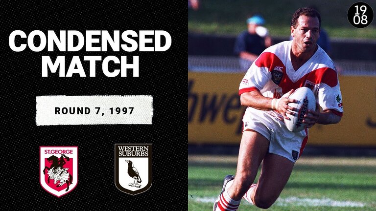 Exciting highlights: St George Dragons vs Wests Magpies 1997