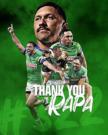 Goodbye Jordan Rapana, off to Super League glory