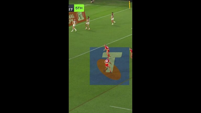 Herbie on the angle in the Red Zone! #nrl