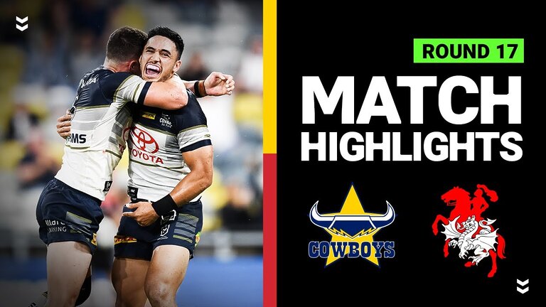 Highly anticipated Cowboys vs Dragons match in NRL Round 17