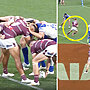 Damning footage shows Bulldogs were robbed by illegal Manly try that shouldn't have stood