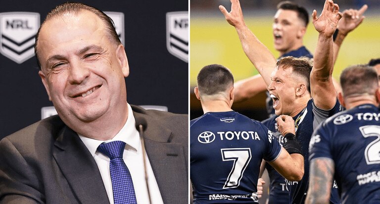 Peter V'landys reveals plans for NRL to buy a private jet in wake of Cowboys finals debacle