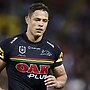 Scott Sorensen is on track to return from a hamstring injury for Penrith’s preliminary final clash with Cronulla. Picture: Brett Hemmings/Getty Images