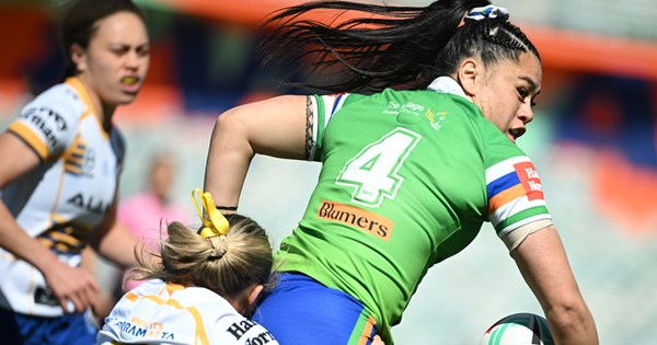 Raiders NRLW side fall short to the Eels at home