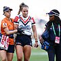 Isabelle Kelly led the Roosters to the grand final just seven days after dislocating her elbow.