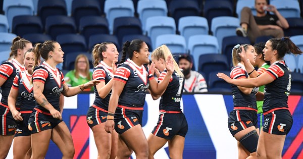 Roosters overcome slow start to overrun Raiders