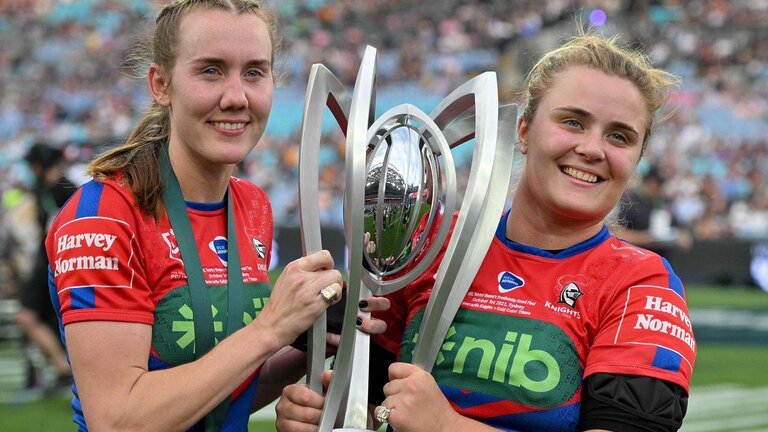 Tamika Upton (left) was the best player in last year’s grand final, but Hannah Southwell (right) reckons she can get even better. Picture: Izhar Khan / AFP