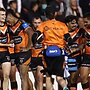 The Wests Tigers have found form ahead of their game against the Eels as both teams fight to avoid the wooden spoon. Picture: Jason McCawley/Getty Images