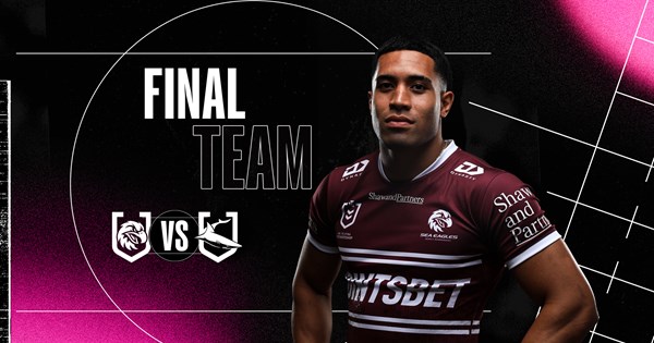 Final NRL Team List: Round 27 vs Sharks