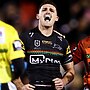 Nathan Cleary hurt his shoulder against the Storm in round 24. Picture: Brendon Thorne/Getty Images