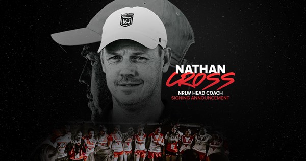 Dragons appoint Nathan Cross as NRLW Head Coach