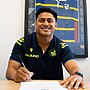 Joash Papalii signs.