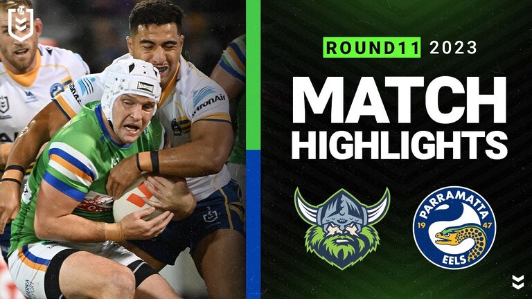 NRL 2023 | Canberra Raiders v Parramatta Eels | Match Highlights