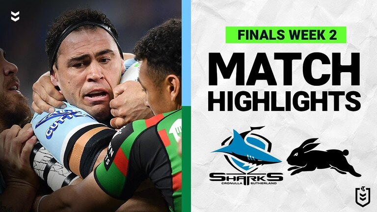 Exciting NRL Finals Week 2 match highlights: Sharks vs Rabbitohs