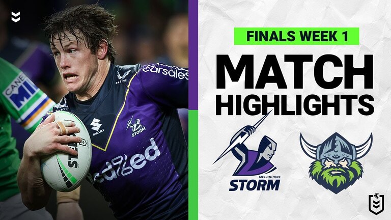 Melbourne Storm v Canberra Raiders | Match Highlights | Finals Week 1, 2022 | NRL