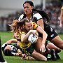 Tamika Upton scored a wonderful solo try. Picture: NRL Photos