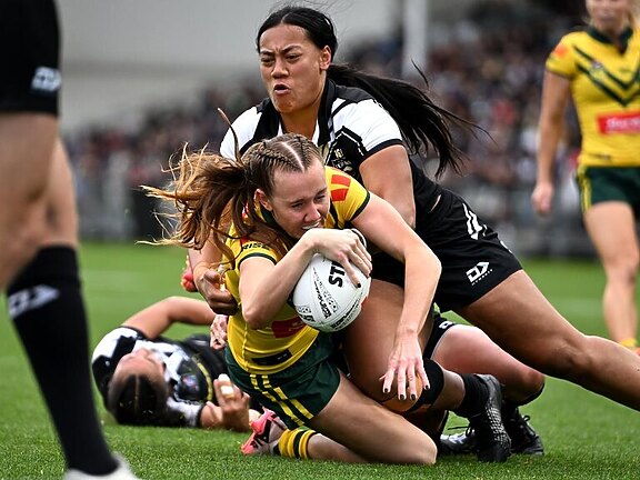 Tamika Upton scored a wonderful solo try. Picture: NRL Photos