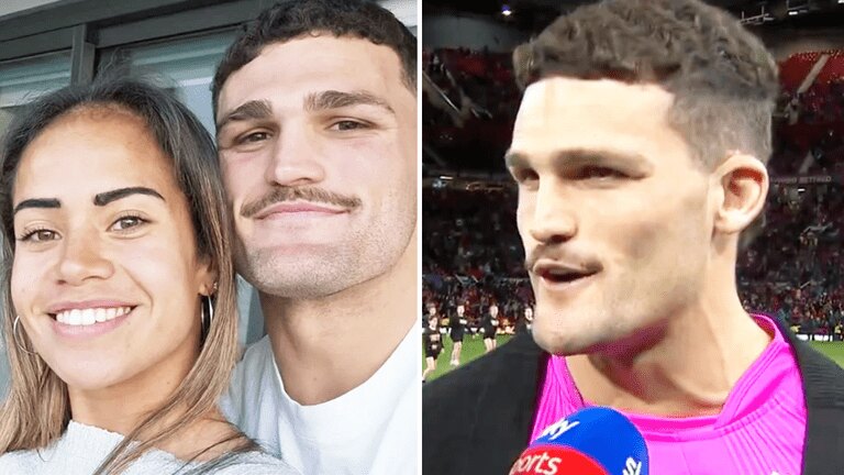 Nathan Cleary makes shock plea to NRL while visiting Mary Fowler as Wigan boss' makes halfback wish