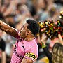 Paul Alamoti scored a crucial try in Penrith’s grand final win over the Storm. Picture: Izhar Khan / AFP