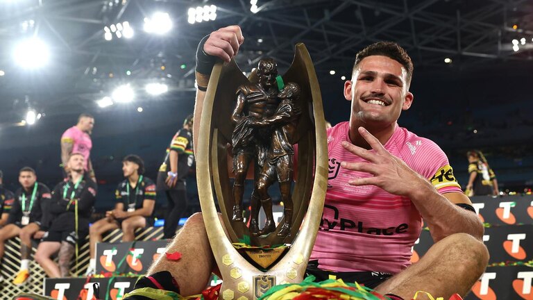 Nathan Cleary has won four NRL comps in a row. (Photo by Cameron Spencer/Getty Images)