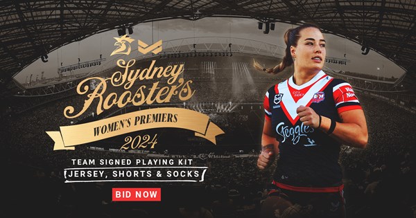 Score a try with Sydney Roosters' title memorabilia